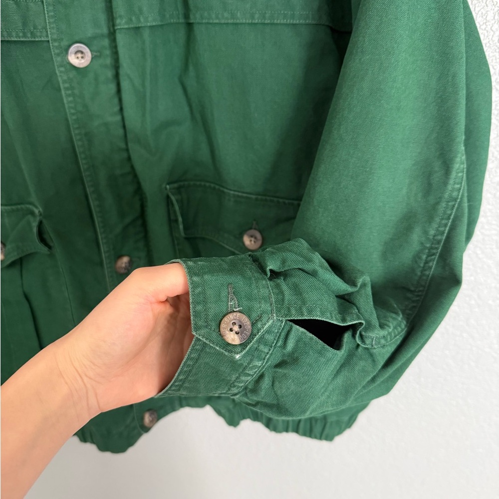 Vintage Eddie Bauer Mens Green Barn Coat Jacket 90s XL - Picture 5 of 10